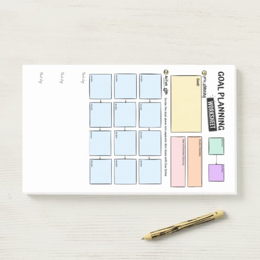 Doelplanning voor ADHD Post-It-notities Post-it® Notes (Op bureau)
