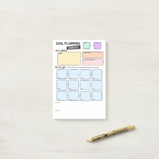 Doelplannings Post-It-notities Post-it® Notes (Op bureau)