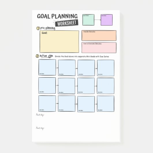 Doelplannings Post-It-notities Post-it® Notes (Voorkant)