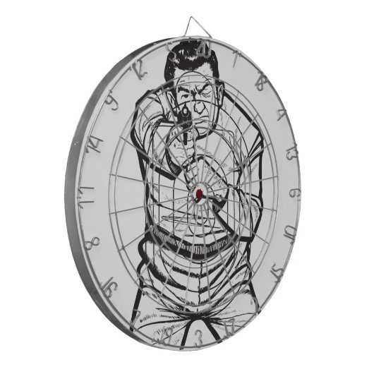 Doelpraktijk Dartbord (Voorkant Links)