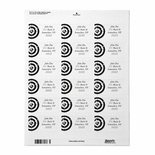 Doelpraktijk Etiket (Full Sheet)