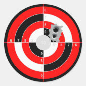 Doelpraktijk Ronde Sticker (Voorkant)