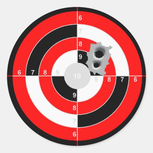 Doelpraktijk Ronde Sticker (Voorkant)
