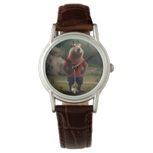 "Doelpunt-Makende Capibara: De Ultieme Voetbalster Horloge