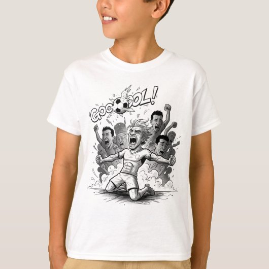 DOELPUNT! Voetbal Viering Kinderen T-Shirt (Voorkant)