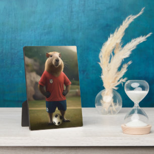 Doelpuntenmaker Capybara: de ultieme voetbalster! Fotoplaat