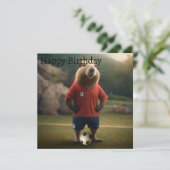 Doelpuntenmaker Capybara: de ultieme voetbalster! Kaart (Staand voorkant)