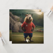 Doelpuntenmaker Capybara: de ultieme voetbalster! Kaart (Voorkant / Achterkant in situ)