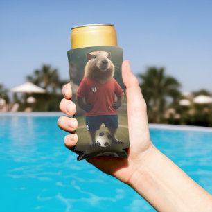 Doelpuntenmaker Capybara: de ultieme voetbalster! Seltzer Blikjeskoeler