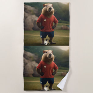 Doelpuntenmaker Capybara: de ultieme voetbalster! Strandlaken