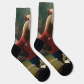 "Doelpuntenmaker: de voetbalster capybara" Sokken (Rechts)