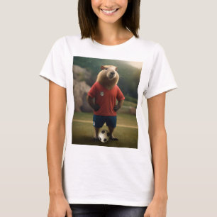 "Doelpuntenmaker: De Voetbalster Capybara"  T-shirt
