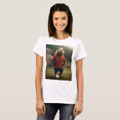 "Doelpuntenmaker: De Voetbalster Capybara" T-shirt (Voorkant volledig)