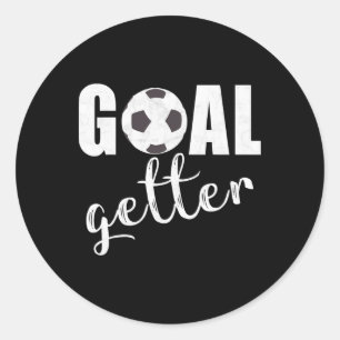 Doelpuntenmaker Voetbalspeler Sport Teams Voetbal Ronde Sticker