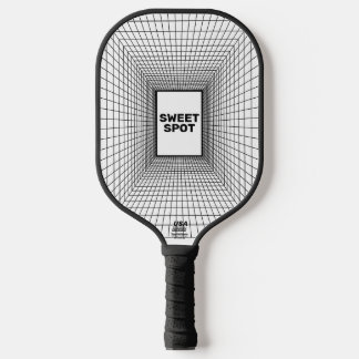 Doelraster Zwart & Wit Pickleball Paddle