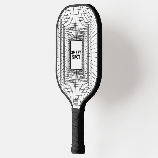 Doelraster Zwart & Wit Pickleball Paddle (Links)