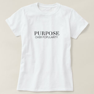 Doelstelling boven popularistisch shirt