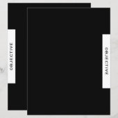 Doelstelling | Divider presentatie | Zwart-wit (Voorkant / Achterkant)