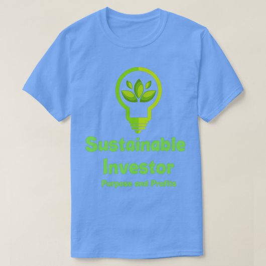 Doelstelling duurzame investeringen en winst ESG-i T-shirt (Design voorkant)