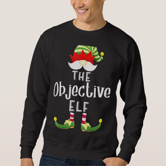 Doelstelling Elf Groep Kerst Pyjama Party Trui (Voorkant)
