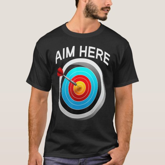 Doelstelling: hiermee wordt het Bullseye-doel van  T-shirt (Voorkant)