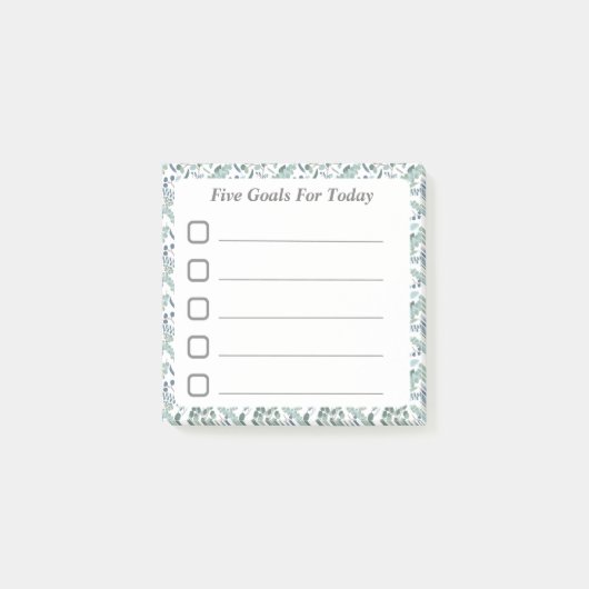 Doelstelling instellen checklist veegenzeer post-it® notes (Voorkant)