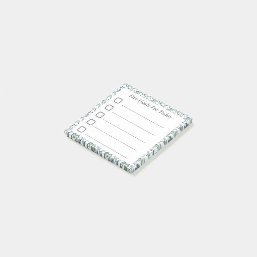 Doelstelling instellen checklist veegenzeer post-it® notes (Schuin)