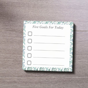 Doelstelling instellen checklist veegenzeer post-it® notes