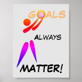 Doelstelling Motivatie netball-prijsopgave Poster