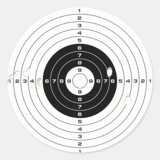 Doelstelling Ronde Sticker (Voorkant)