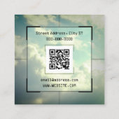 Doelstelling van de vliegtuigcamera vierkante visitekaartje (Achterkant)