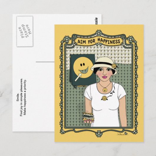 Doelstelling voor geluk_C_ Briefkaart (Voorkant / Achterkant)