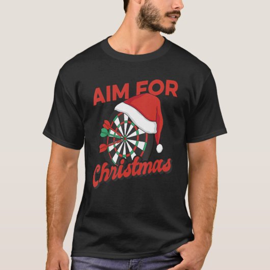 Doelstelling voor kerstkunstdart voor kunstbordpap t-shirt (Voorkant)