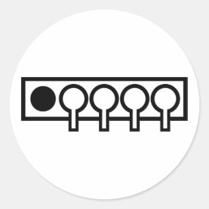 Doelstelling voor schietpartij met Biathlon Ronde Sticker