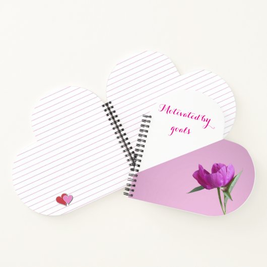 Doelstelling Word Gemotiveerd Door Doelen Spiraal  Notitieboek (Binnen)