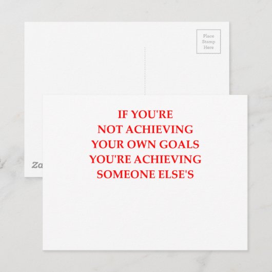 DOELSTELLINGEN BRIEFKAART (Voorkant / Achterkant)