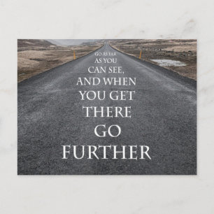 Doelstellingen en dromen motivatie en inspirerend briefkaart