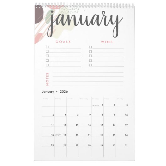 Doelstellingen en windenergie Abstract Kalender (Jan 2026)