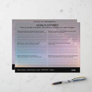 Doelstellingen gedefinieerd werkblad