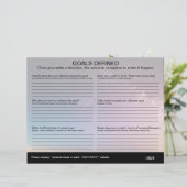 Doelstellingen gedefinieerd werkblad (Staand voorkant)