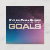 Doelstellingen Kaart Vierkante Visitekaartje (Voorkant)