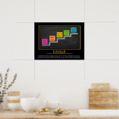 DOELSTELLINGEN - Motivatie afdrukken voor kinderen Poster (Keuken)