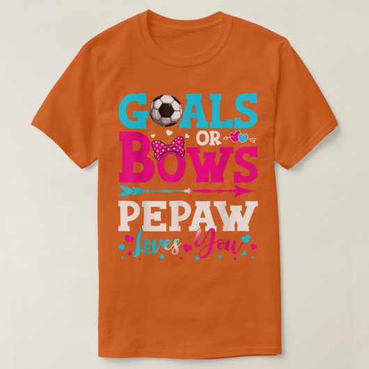 Doelstellingen of bogen Funny Pepaw houdt van je g T-shirt (Design voorkant)