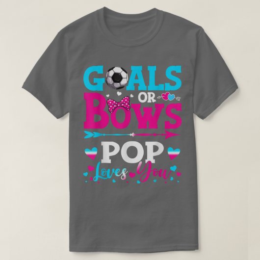 Doelstellingen of bogen Funny Pop houdt van je gen T-shirt (Design voorkant)