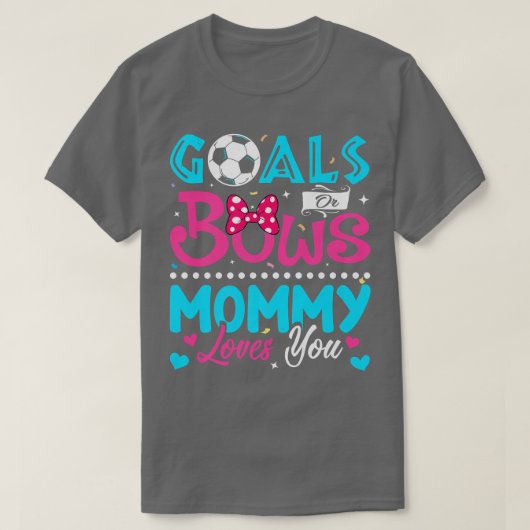 Doelstellingen of bogen Grappig mammie houdt van j T-shirt (Design voorkant)