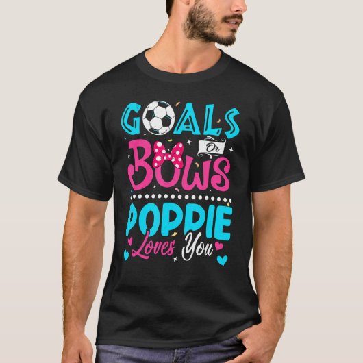 Doelstellingen of bows Poppie houdt van je gender T-shirt (Voorkant)