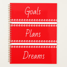 Doelstellingen Plannen Dreams Red Planner