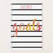 Doelstellingen Trendy Personalized Waterverf Typog Planner (Voorkant)