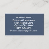 Doelstellingen van consultant visitekaartje (Achterkant)