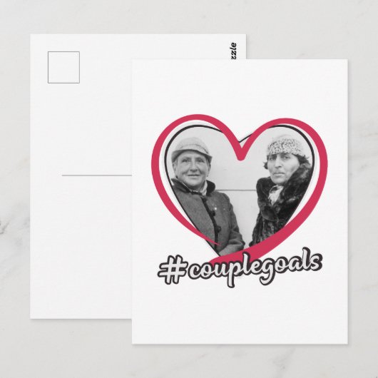 Doelstellingen van het Lesbische liefdespaar: G.St Briefkaart (Voorkant / Achterkant)